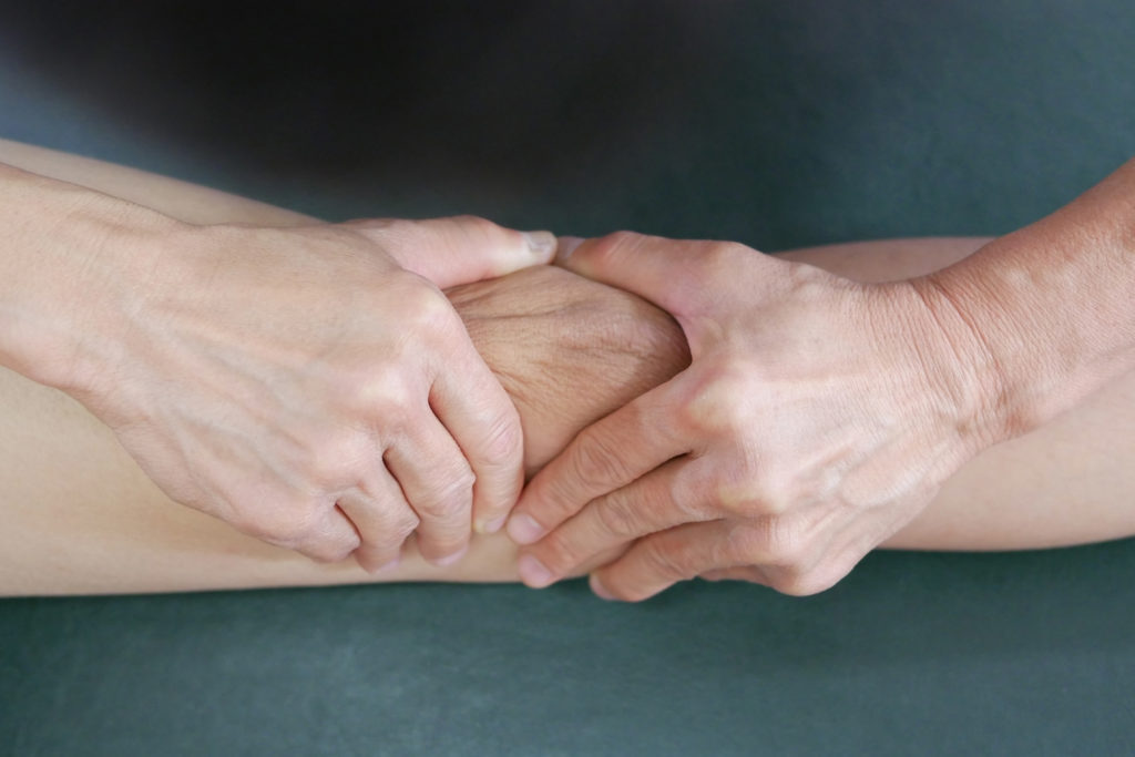 Tanzende Patella Test Lymphdrainage